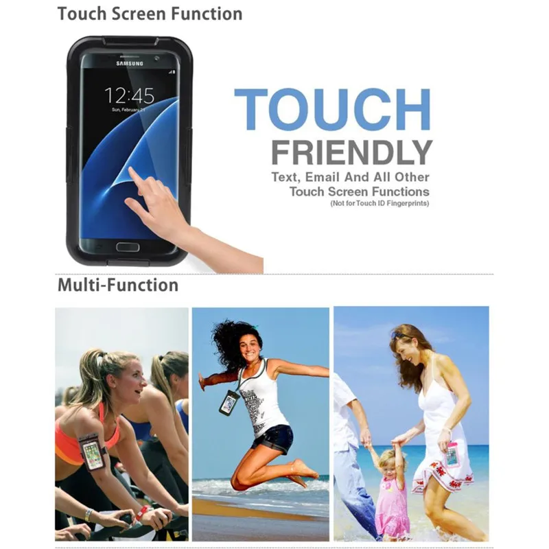 للماء حالة لسامسونج غالاكسي ملاحظة 8 الهجين السباحة الغوص التزلج المياه صدمة واقية الغطاء الخلفي لسامسونج S7 S6 s8 زائد