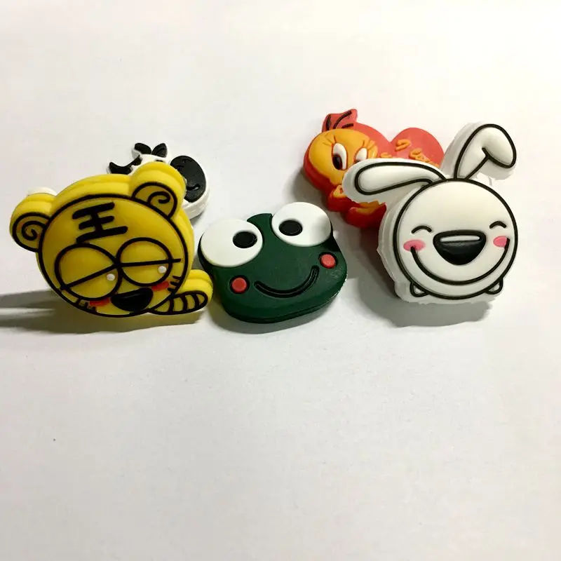 

5pcs cartoon Tennis Damper, frog,cow,bird,tiger,rabbit