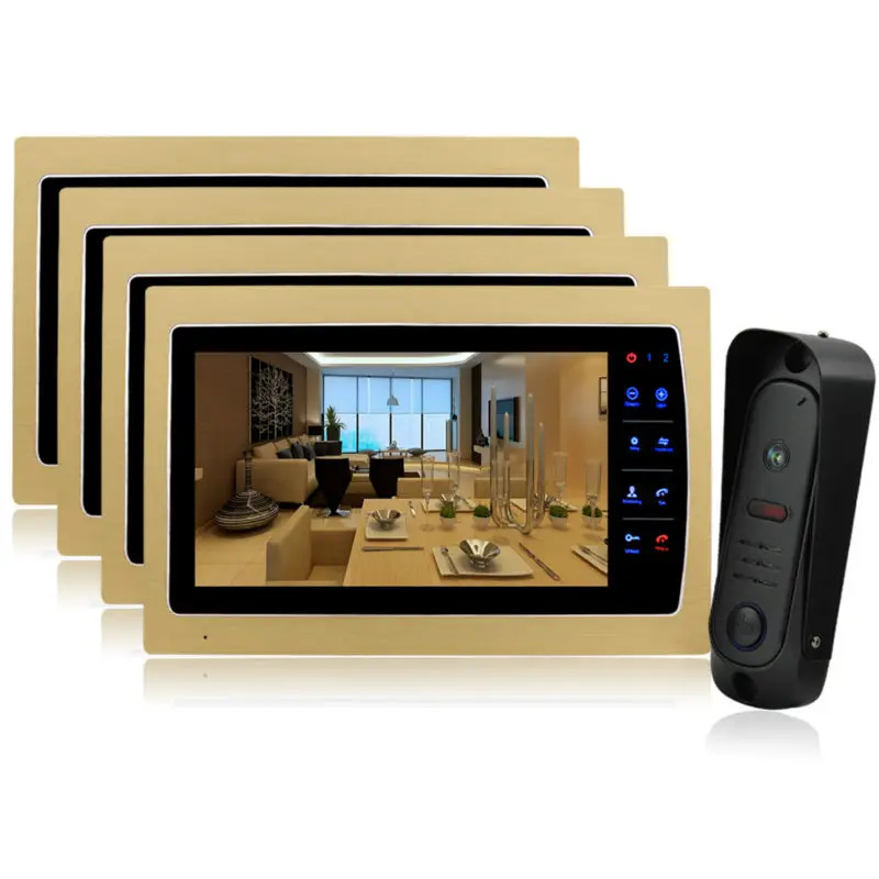 Homefong 10 TFT Video font b Door b font Phone Doorbell Home Security Entry Intercom System
