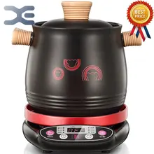 3L Electric Casserole Soup Pot Reservation Electric font b Cooker b font Automatic Porridge Pot Porcelain