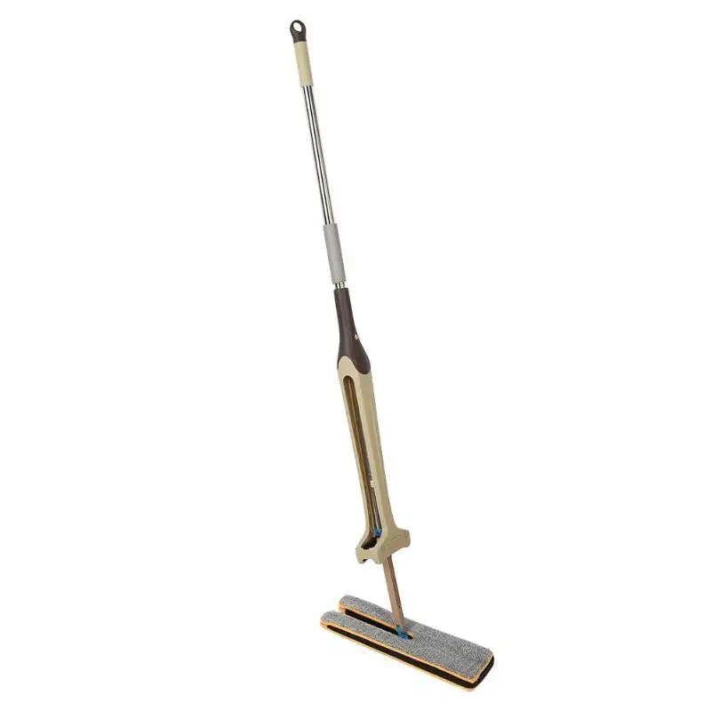 Самоотжимная двухсторонняя плоская Швабра 360 градусов удобная ручка Швабра инструмент для чистки пола для гостиной кухни Прямая поставка - Цвет: 1pc Mop