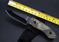 Challenger кемпинг небольшой фиксированной Ножи для шашлыков, 5Cr15mov лезвие Цвет деревянной ручкой выживания спасения Ножи
