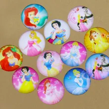 10 мм 12 мм 14 мм 16 мм красивый мультфильм принцесса эллипс ручной работы фото стекло кабошоны и купол DIY ручной работы бусина кабошон для девочки