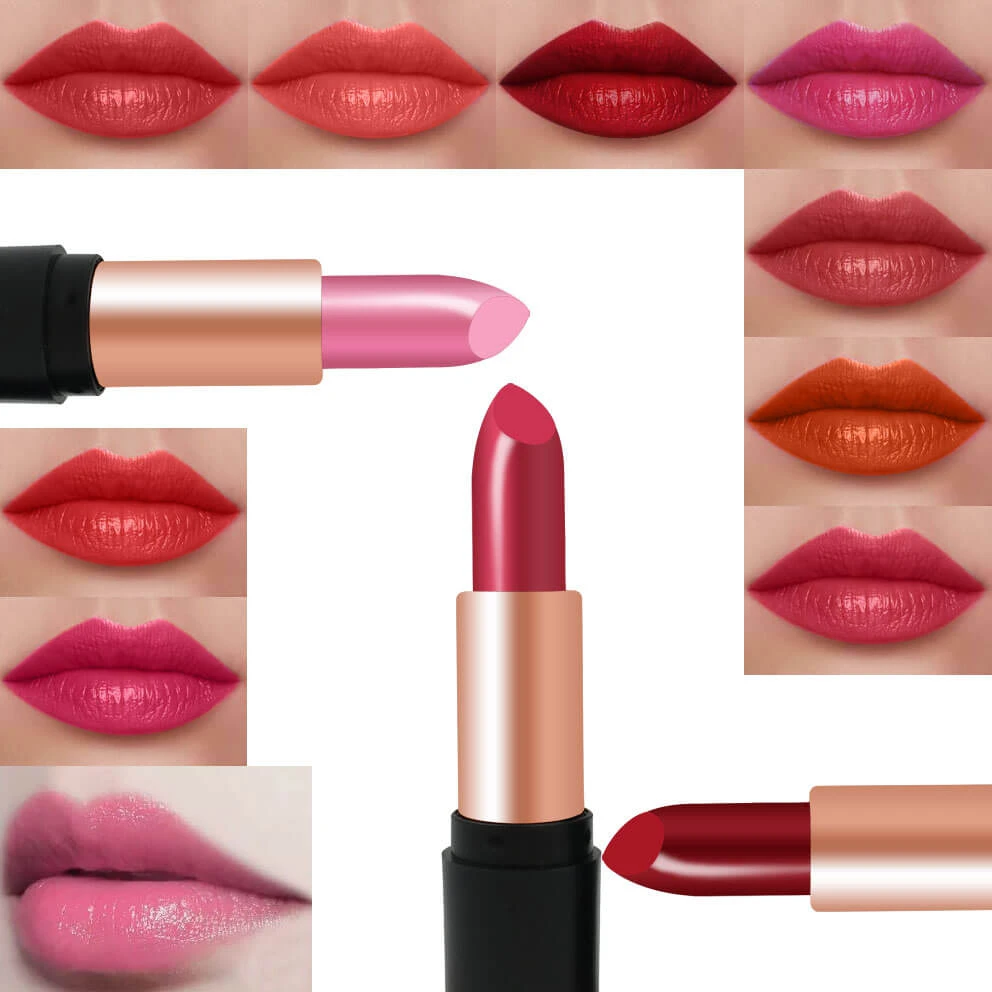 口紅防水セクシーな保湿リップグロス長期的な高品質リップクリーム真っ赤な口紅リップメイク Lipstick Aliexpress