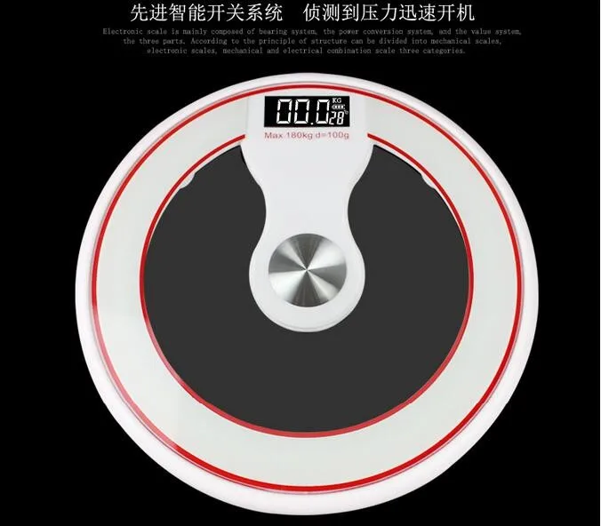 180kg Toughened glass Precision Electronic Digital Scale Glass Electronic body Weight bathroom scales Balance weighing scale