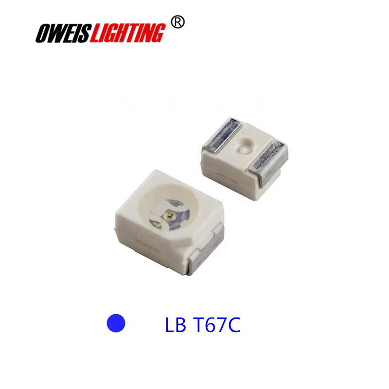 

10PCS LB T67C-Q2S1-35-Z , LB T67C LBT67C Q2-4 3528 BLUE 470NM 3.2V , 1210 PLCC-2 ,