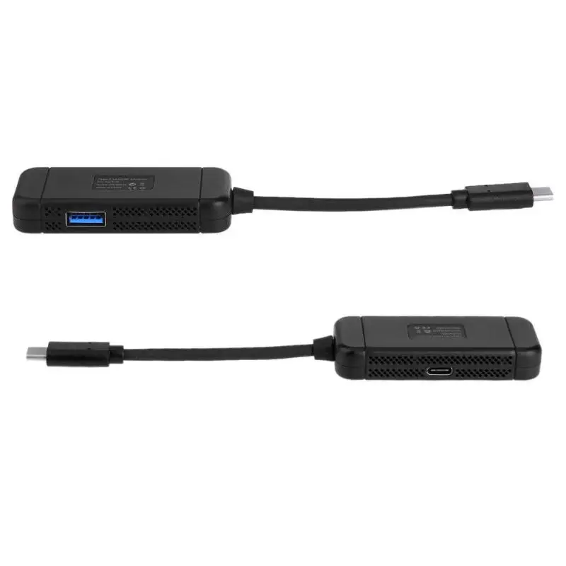 Уникальный Форма мини Портативный 3 в 1 USB хаб Тип с разъемами типа C и HDMI + USB3.0 Кабельный адаптер-переходник для nintendo коммутатор plug and play