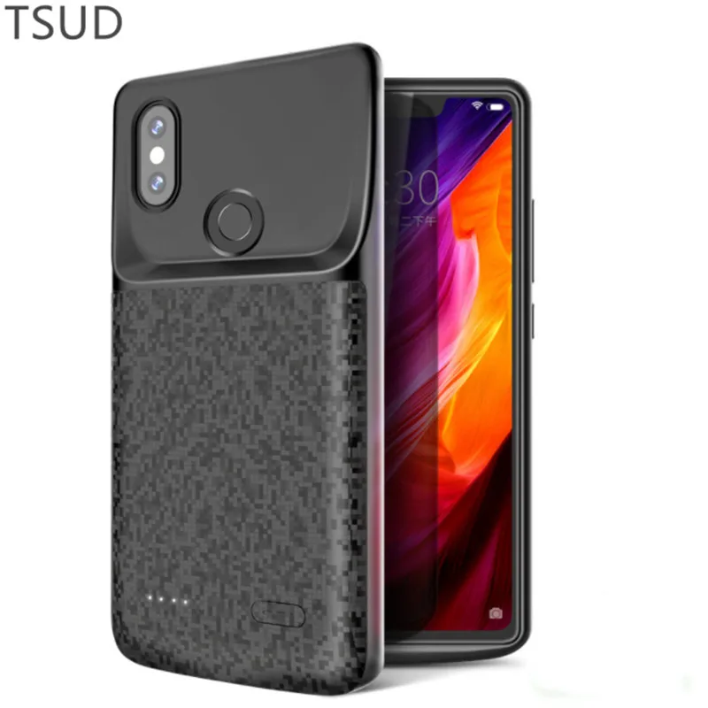 

4700mah ultra thin battery charger case for xiaomi mi 8 lite external portable wireless charging cover for xiaomi mi 8 lite