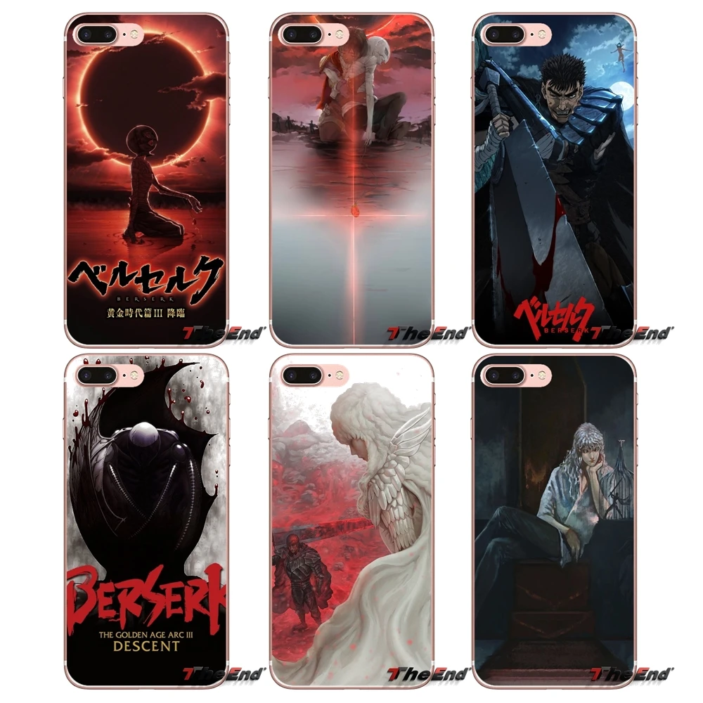 

For Huawei G7 G8 P7 P8 P9 Lite Honor 4C 5X 5C 6X Mate 7 8 9 Y3 Y5 Y6 II 2 Pro 2017 Berserk Ougon Jidaihen III Kourin TPU Case