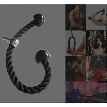 

Triceps Gym Cable Push up Pull Down Arm Rope Press Bar Cable Attachment for Workout Fitness Body Building Gym Equipment (Black)