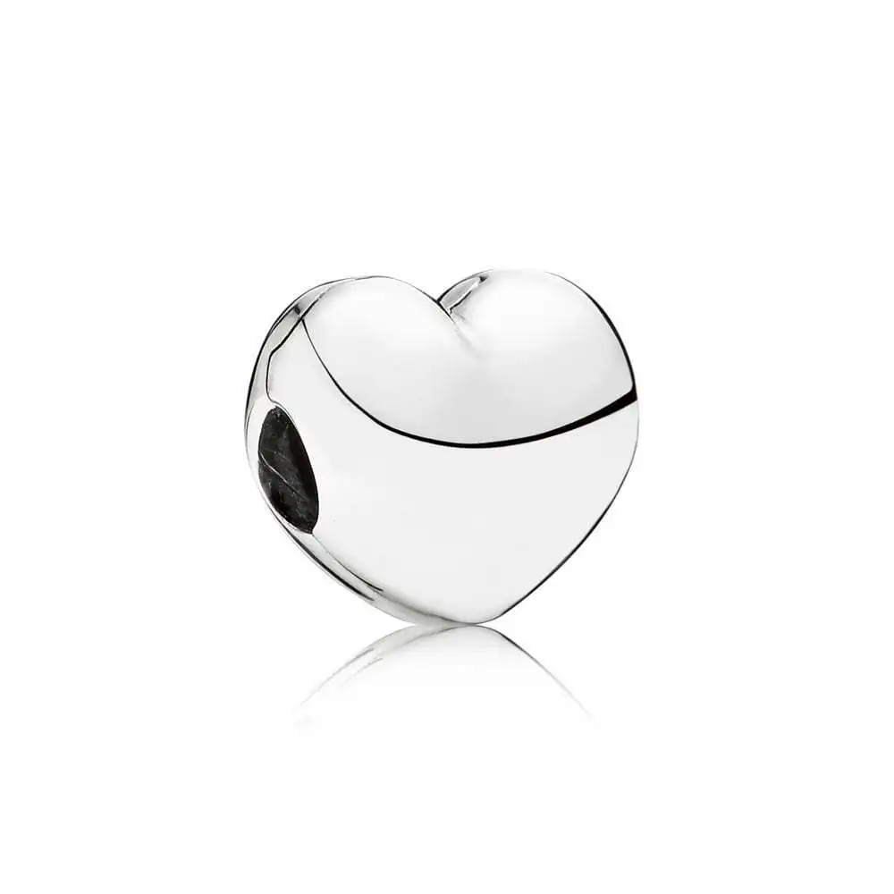

SHINETUNG 1:1 S925 Sterling Silver Stopper Herz-Clip Bead Ladies' Fashion Jewelry