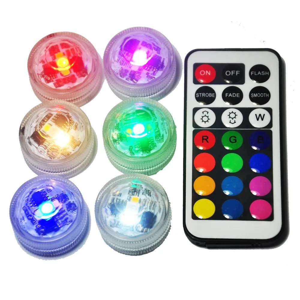 Kitosun White&Warm White&RGB LED Lights Submersible Candles Waterproof ...