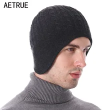 AETRUE Winter Beanie Knitted Hat Men Winter Hats For Men Women Skullies Beaines Fashion Ear Flaps Bonnet Mask Soft Warm Hat Cap AETRUE Winter Beanie Knitted Hat Men Winter Hats For Men Women Skullies Beaines Fashion Ear Flaps Bonnet Mask Soft Warm Hat Cap