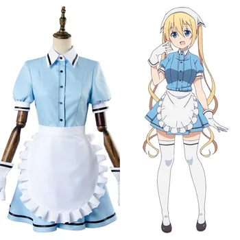 

Blend S Maika Sakuranomiya Tsundere Imouto Cosplay Costume Pink Maid Suit Dress full set