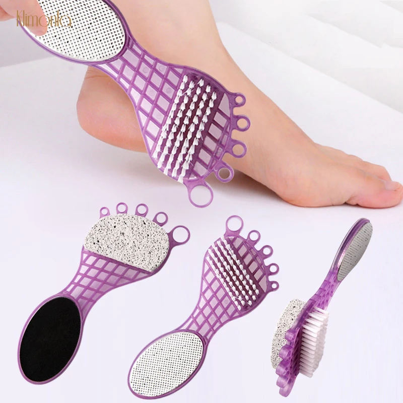 

1 Pcs Fashion Double Use Foot Pumice Stone Dead Skin Remover Cleaning Brush Foot Care Scrub Grinding Tools For Pedicure