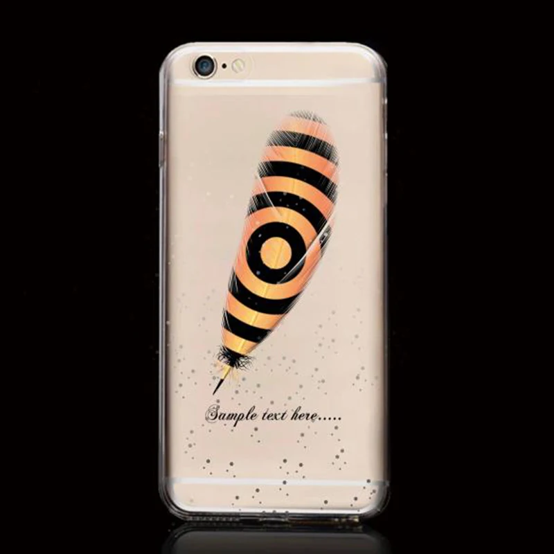Gumiice Цветной перья 4.7 дюйма и 5.5 дюймов телефона Чехлы для iPhone 6 6S|case for iphone|phone casescase