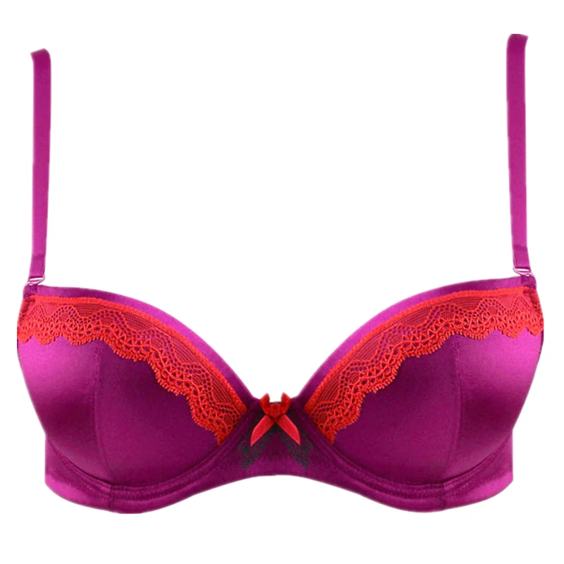 New Fashion Elegant Women Vintage Underwear Lace Bras .B Cup Push Up