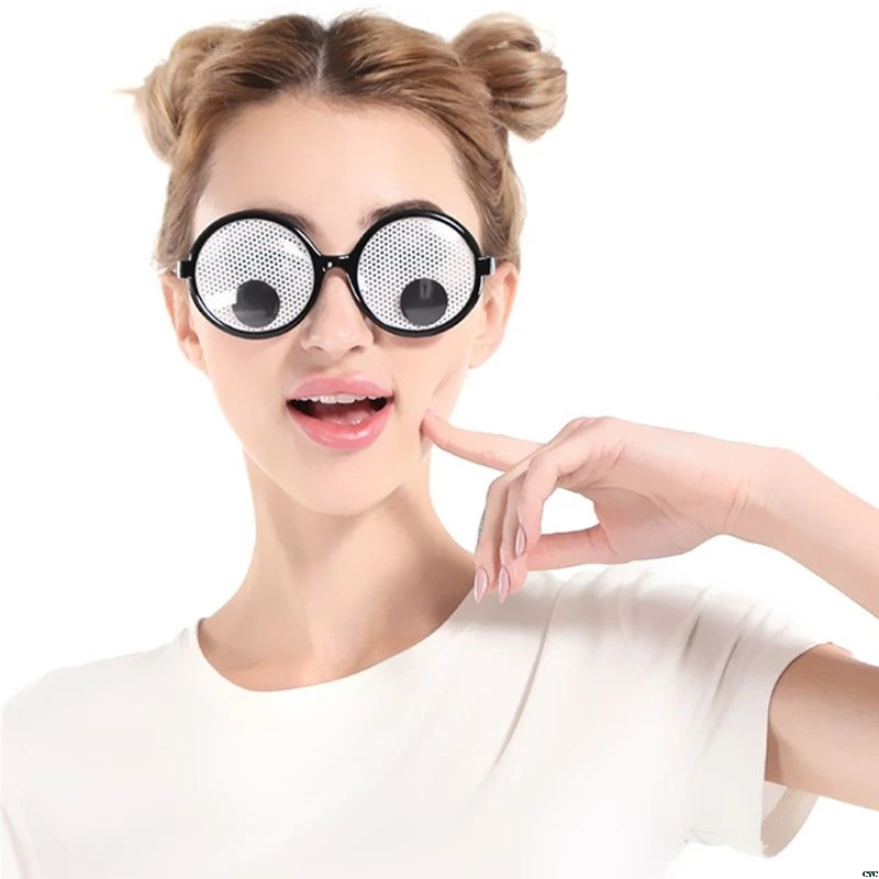 Очки Googly Eyes Пластиковые Круглые вечерние сувениры, новые оттенки, вечерние игрушки, смешные Костюмные очки аксессуары для детей и взрослых