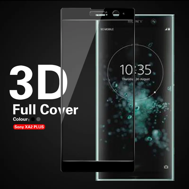 

9H 3D Surface Fully fit Cover Tempered Glass For Sony XA2 Plus XA2Plus XA2+ H3413 H4413 H4493 XZ 2P Screen Protector Film