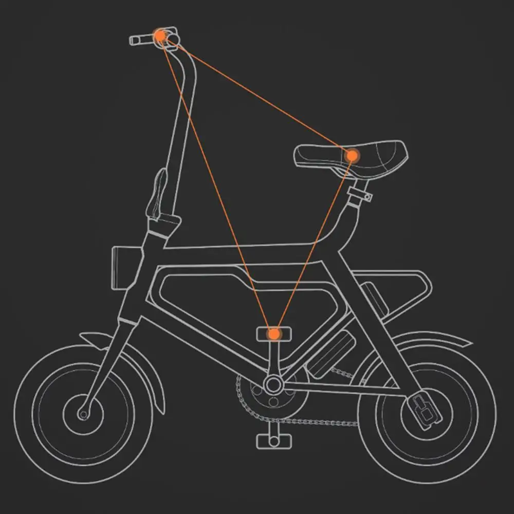 Original Xiaomi HIMO V1 Smart Electric Bicycle Portable Folding Electric Bike Moped Ergonomic Assist Smart Bicycle Romete