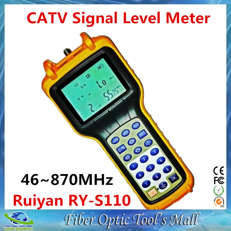 imágenes para Ruiyan RY-S110 CATV Medidor de Nivel de Señal Digital de alta Precisión 46 ~ 870 MHz imágenes para Ruiyan RY-S110 CATV Medidor de Nivel de Señal Digital de alta Precisión 46 ~ 870 MHz