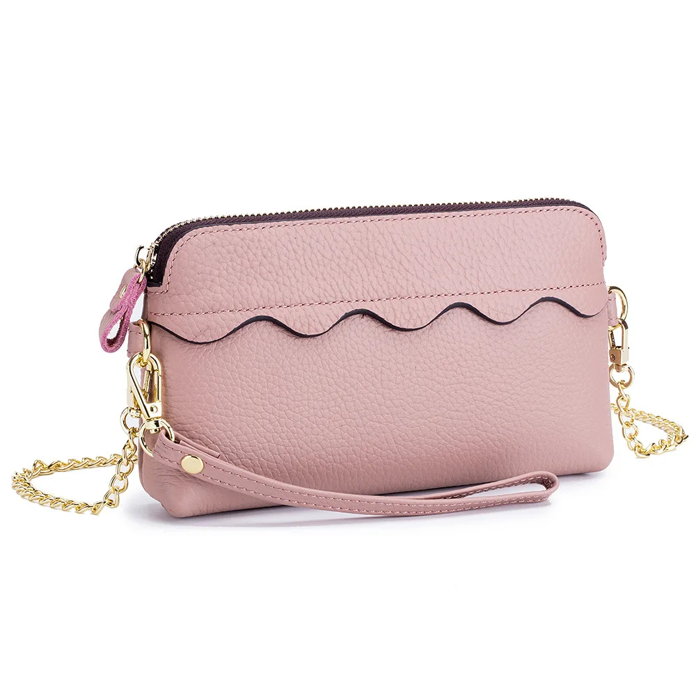

For IPhone 6 6S Plus Large Screen Mobile Phone Bag Genuine Leather Flap Bags Buckle Multifunction for Apple Phone Wallet Case