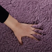 Овчина бархат утолщаются ковры спальня полный магазин прикроватные одеяло бытовой чистый цвет области коврики и ковры гостиная Противоскользящие коврики