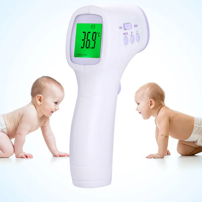 Digital Thermometer Baby Infrared Forehead Non-contact Thermometer With LCD Backlight Termometer Infravermelh for Kids Adult infrared thermometer price with respond time least 150ms