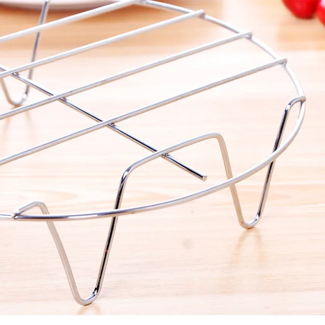 Cooking Rack Round 304 Stainless Steel Baking and Cooling Steaming Rack Wire Stand Cookware Fit