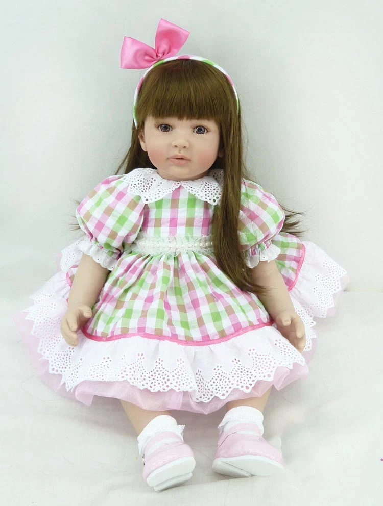 

Pursue 24"/60 cm Reborn Babies Toddler Silicone Doll Toys for Children Girls Gift bebe reborn menina de silicone menina 60 cm