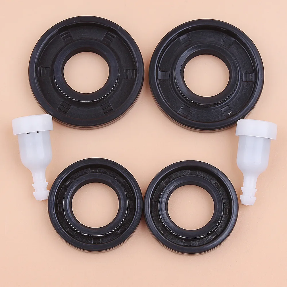 Crankcase Oil Seal Fuel Tank Vent Kit for Chinese Chainsaw 4500 5200 5800 45cc 52cc 58cc Gas Saws Spare Parts chainsaw parts kit fuel tank vent breather