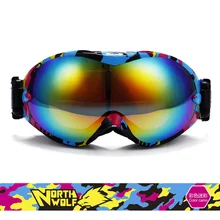 Горячая бренд лыжные очки двойной UV400 Анти-туман большой Лыжная маска очки на лыжах человек снег очки для катания на сноуборде gog-918