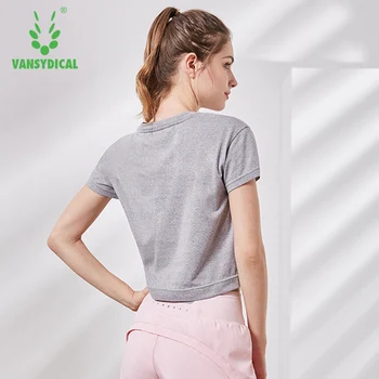 

2019 Women's Europe and the United States new fitness running outdoor sports solid color T-shirt fashion