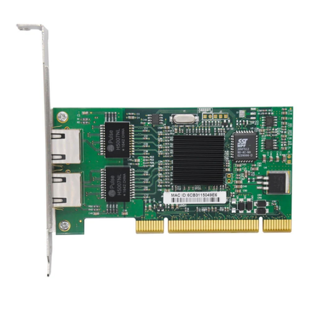 Двойной RJ45 PCI-E Gigabit Ethernet LAN Сетевой адаптер для Intel 8492MT/82546 NEW2019