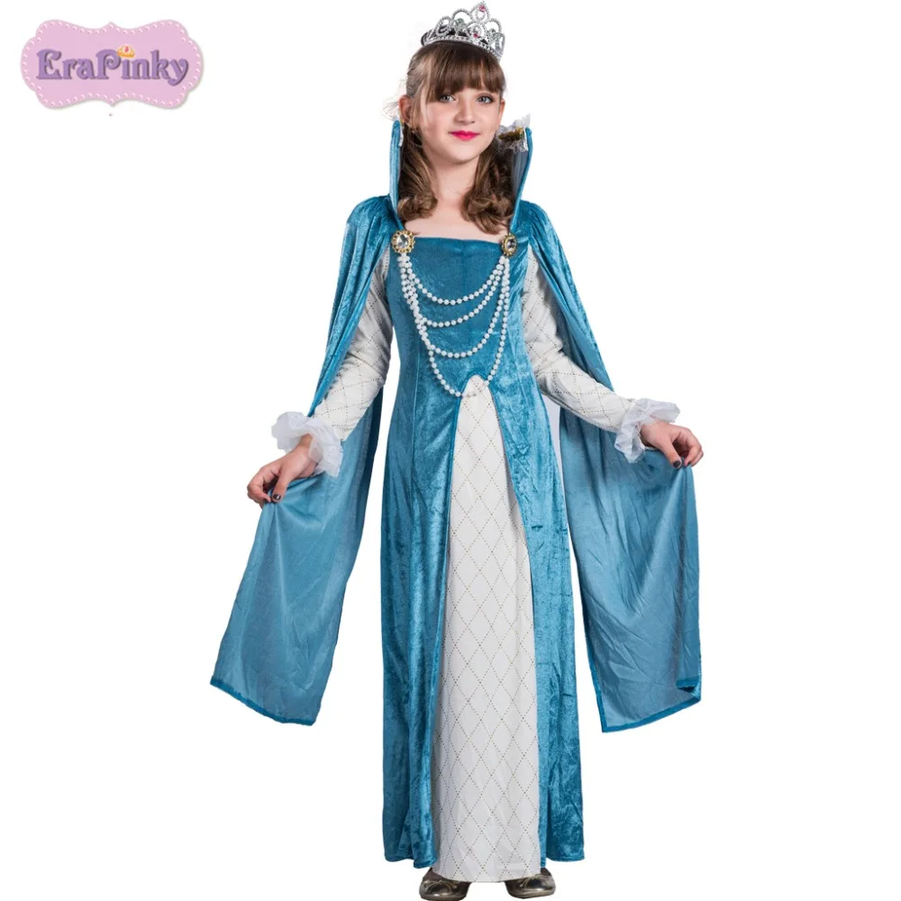 

Erapinky Girl Costumes Kids Teens Clothes Princess Pearl Long Sleeve Girl Overalls Dress Fashion Design Party Girl Dress Gifts