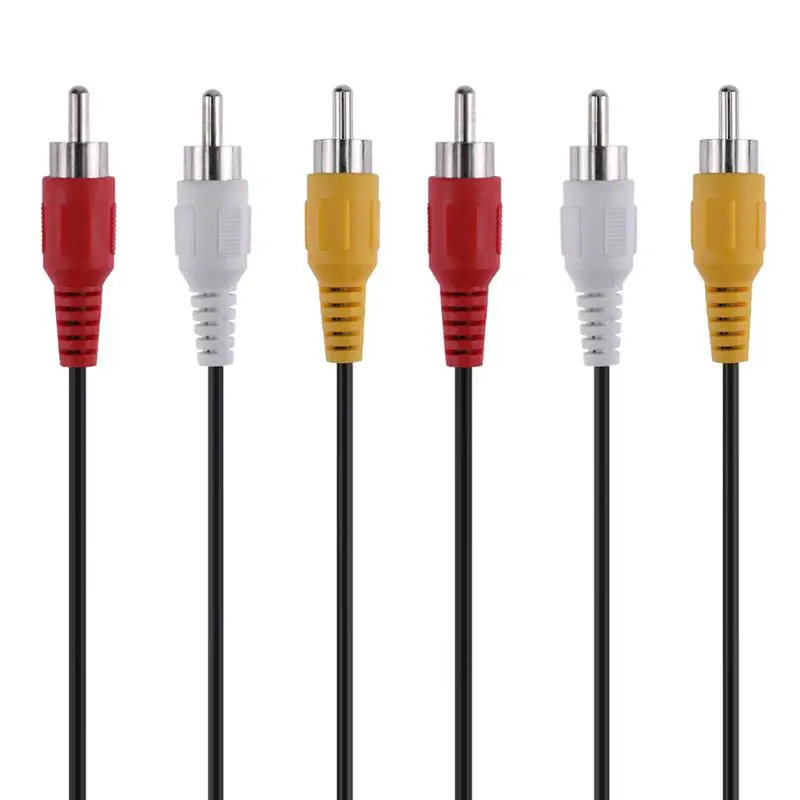 ALLOYSEED 25 см 3 RCA гнездовой разъем к 6 Штекерный сплиттер Аудио Видео AV адаптер кабель