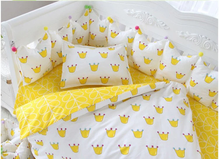 yellow cot bedding