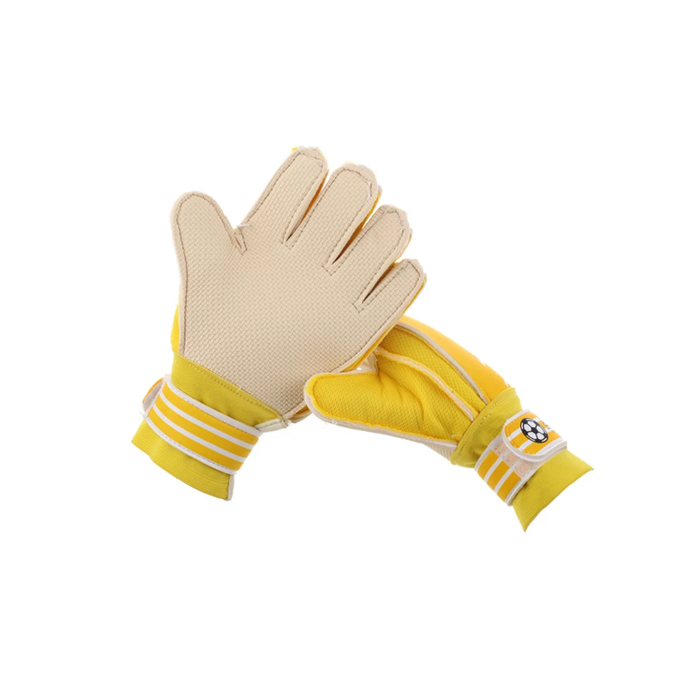 Футбольные противоскользящие тисненые перчатки с пальцами для спорта на открытом воздухе, Футбольные Детские вратарские перчатки для детей, вратарские перчатки