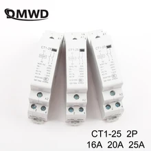 CT1-25 Американская классификация проводов 2р 16A 20A 25A 220 V/230 V 50/60HZ Din rail бытовой ac Контактор В соответствии с стандартом 2NO 1NO1NC 2NC бытовой Соединительный модуль