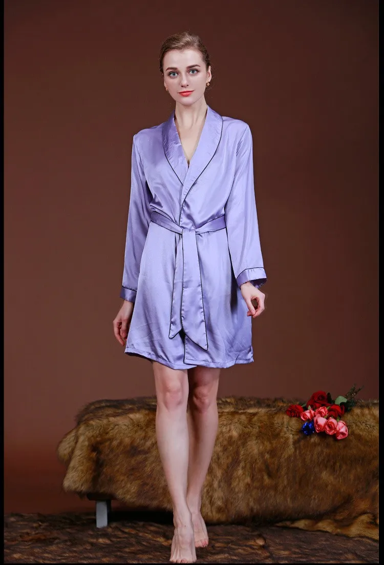 Бренд Для женщин Ночная 2018 Лидер продаж шелк Для женщин Народный китайский халат свободный халат Femme Халаты женские домашняя одежда q952