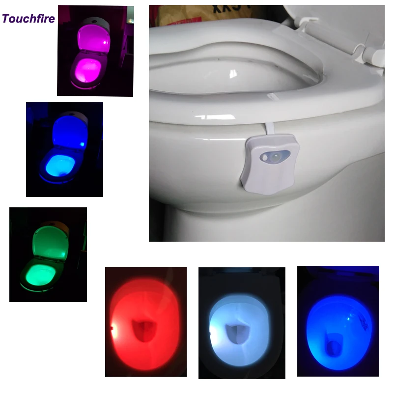 Small LED PIR Toilet Lamp Motion Sensor Activated Bathroom Smart Night