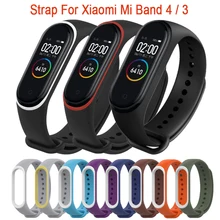 New Sport Silicone Strap for Xiaomi Mi Band 4 band wrist strap For xiaomi miband 4 accessories bracelet Miband 4