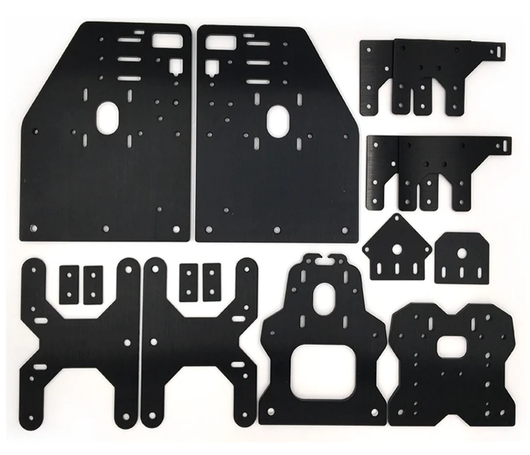 CNC DIY OOZNEST OX пластины с ЧПУ X ось Y открытая сборка фрезерный станок с ЧПУ портальная Крепежная пластина линейный Черный 3d принтер части CNC модульный комплект