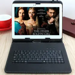 CARBAYTA ультра тонкая мультимедийная Кожаная клавиатура для Android Tablet PC 10,1 дюймов русская Кожаная клавиатура