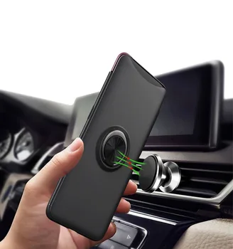 

For Oppo Find X Car Holder Stand Magnetic Bracket Finger Ring Plastic Case For Oppo Find X Ultra Thin Shockrpoof Case