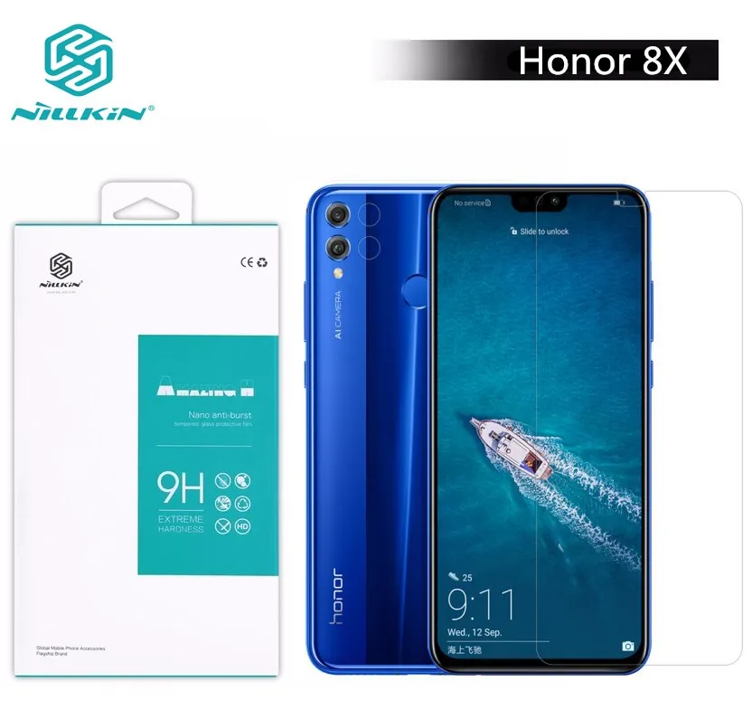 

Nillkin Screen Protector glass film for Huawei Honor 8X Protective Glass H+PRO 2.5D 9H Screen Protector Glass Film 6.5"