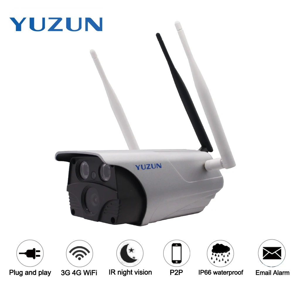 960P 3g 4g gsm lte sim card slot ip security camera IP67 waterproof outdoor bullet font