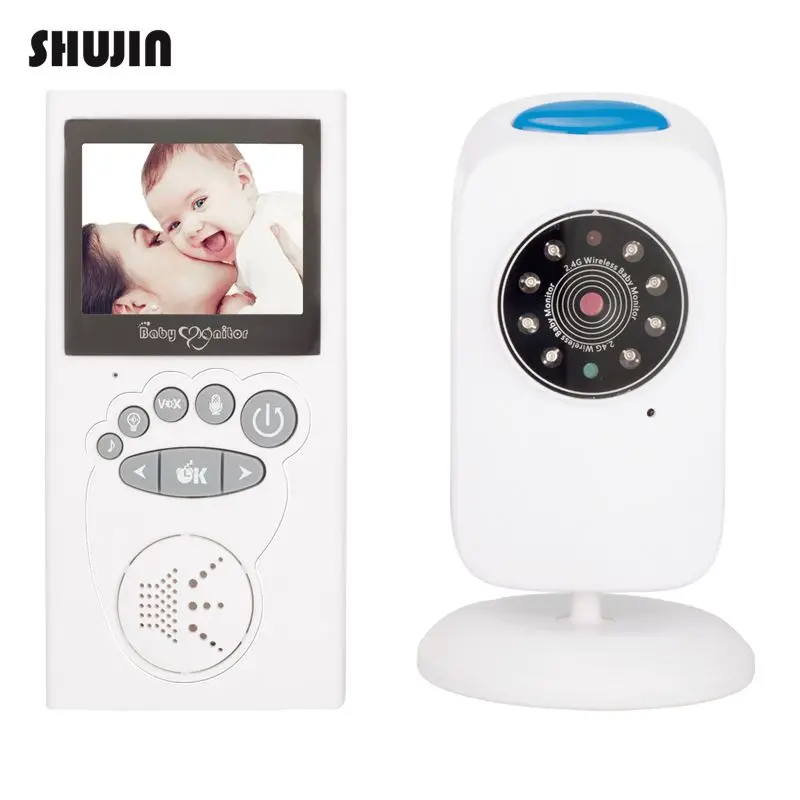 Oeak 2,4 дюймов ЖК-дисплей 2,4 ГГц беспроводной цифровой видео Детская безопасность ночного видения ИК Светодиодный контроль температуры няня