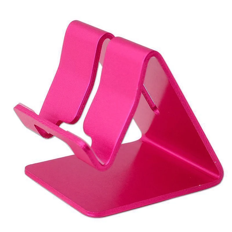 Универсальная прочная металлическая настольная подставка из алюминиевого сплава для мобильного телефона держатель подставка для телефона/iPad NC99 - Цвет: Красный