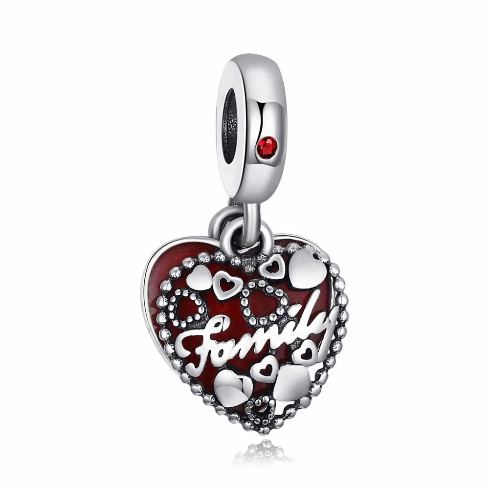 Jewelrypalace стерлингового серебра 925 секрет восхищение красной эмалью бисер Подвески